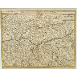 Cart Particuliere D'Anjou Et De Touraine ou de la Partie Meridionale De La Generalité De Tours.