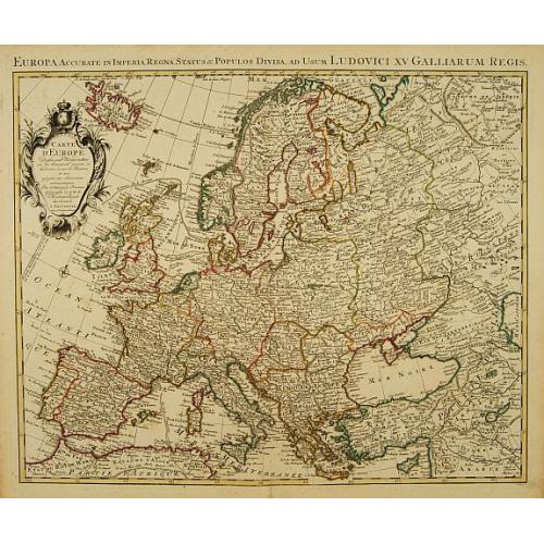 Old map image download for Carte d'Europe Dressée pour l'Usage du ROY..