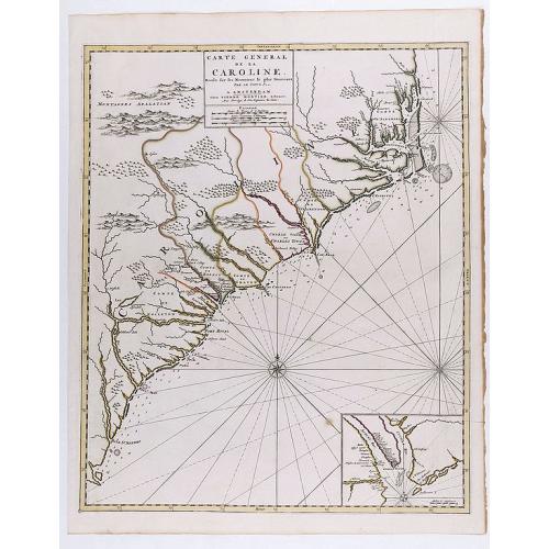 Old map image download for Carte General de la Caroline Dresse Sur les Memoires le plus Nouveaux.