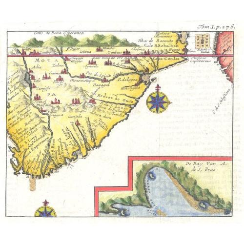 Old map image download for Untitled Map of Southern Africa and Cape of Good Hope