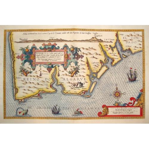 Old map image download for BESCHRIJUINGHE DER ZEE CUFTEN VANT LANT...ARGARBE...