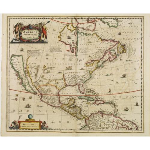 Old map image download for America Septentrionalis.