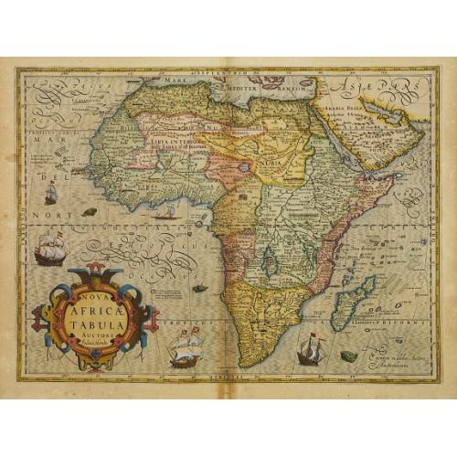 Old map image download for Nova Africae Tabula Auctore Jodoco Hondio.