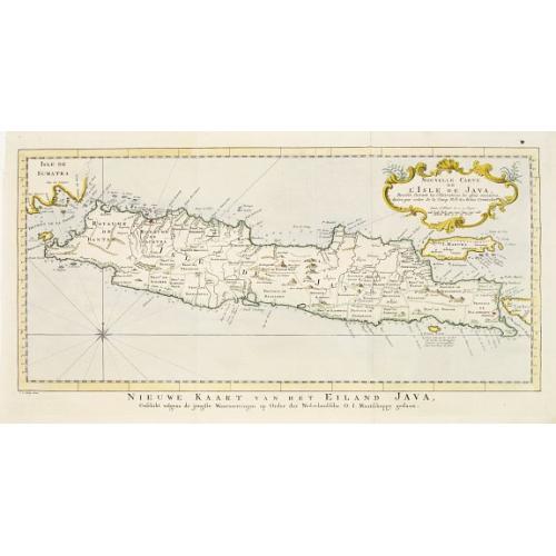 Old map image download for Nouvelle carte de l'Isle de Java.