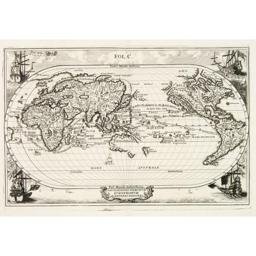 Old map image download for Navigationes Praecipuae Europaeorum ad Exteras Nationes.