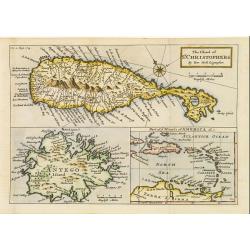 The Island of St. Christophers / Antego Island / Part of y Islands of America &c..