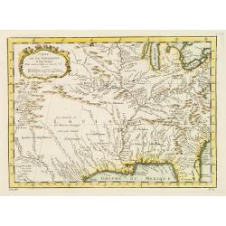 Carte de la Louisiane et pays Voisins.