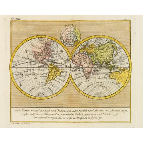 Old map image download for Welt Charten, worauf die Reife nach Indien..
