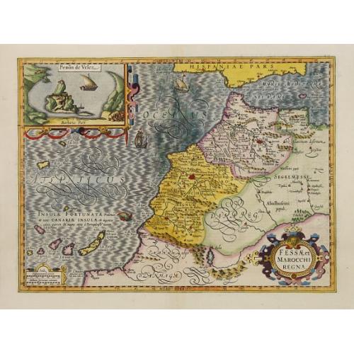 Old map image download for Fessae et Marocchi Regna.