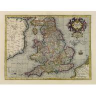 Old, Antique map image download for Anglia regnum.