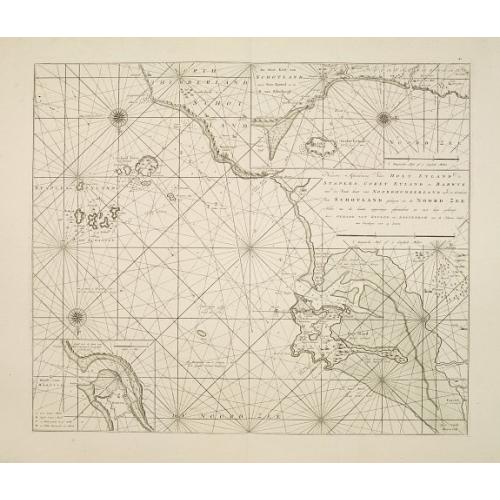 Old map image download for Nieuwe aftekening van Holy Eyland de Staples, coket Eyland en Barwyk .. Aan de ioostkust van Schotland..