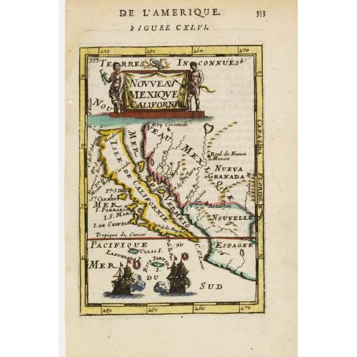 Old map image download for Nouveau Mexique et Californie.