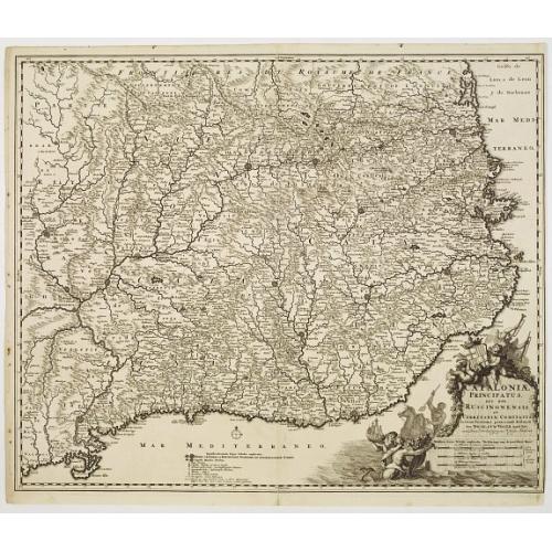 Old map image download for Cataloniae principatus nec non Ruscinonensis..