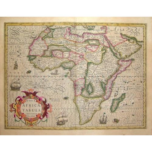 Old map image download for Nova Africae Tabula, Auctore Jodoco Hondio