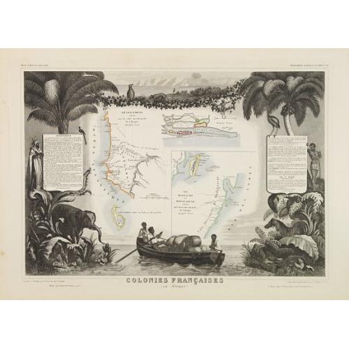Old map image download for Colonies Françaises (en Afrique.)