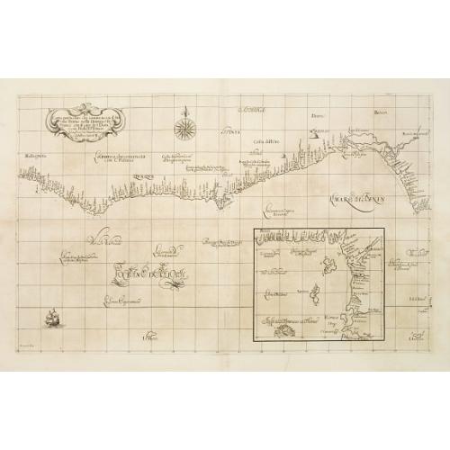 Old map image download for Carta Particolare che commincia con il fiu me Iuntas nella Guinea è finisce con il capo di S.Dara è con l'Isola d'S:Thmaso. . Carta VI.