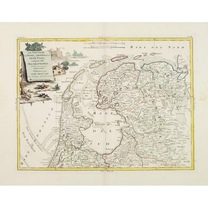 La provincie di Frisia, Groninga ed Over-Yssel con parte dell' Ollanda propria..