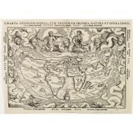 Old map image download for Charta cosmographica, cum ventorum propria natura et operatione..