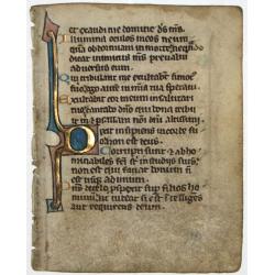 Leaf on vellum from a manuscript Breviary.