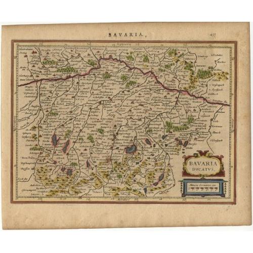 Old map image download for Bavaria Ducatus.