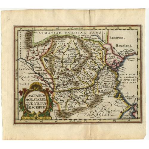 Old map image download for Daciarum Moesiarum que, Vetus Descriptio