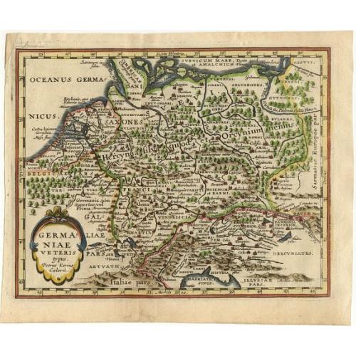 Old map image download for Germaniae Veteris typus