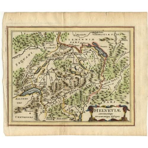 Old map image download for Helvetiae conterminarumque terrarum antiqua descriptio.