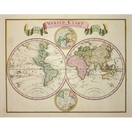 Old map image download for Wereld-Kaart na de alderlaatste Ontdekking..