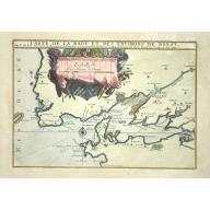 Old, Antique map image download for Carte de la rade et des environs de Brest.