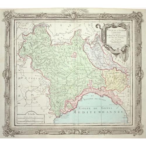 Old map image download for Partie de l' Italie Comprenant les Etats du Roy de Sardaigne
