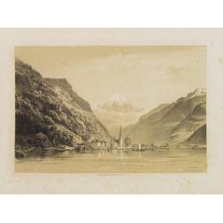 Fluelen (Suisse, lac des Quatre Cantons).