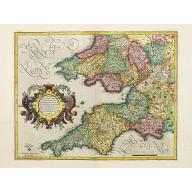Old map image download for Cornubia, Devonia, Somersetus,..