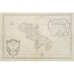 Carte Réduite de l'Isle de la Martinique Dresée au Dépost des Cartes et Journaux de la Marine Pour le Service des Vaisseaux du Roy. Par ordre de M. de Moras Ministre et Secretaire d'Etat ayant le Département de la Marine.