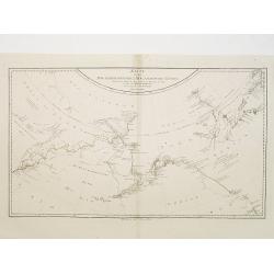 Karte von den N.W.Amerikanische und N.O.E. Asia..