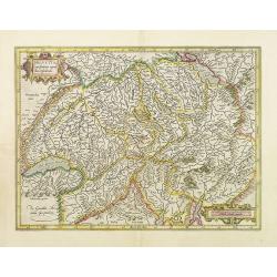 Helvetia cum finitimis regionibus confoederatis.