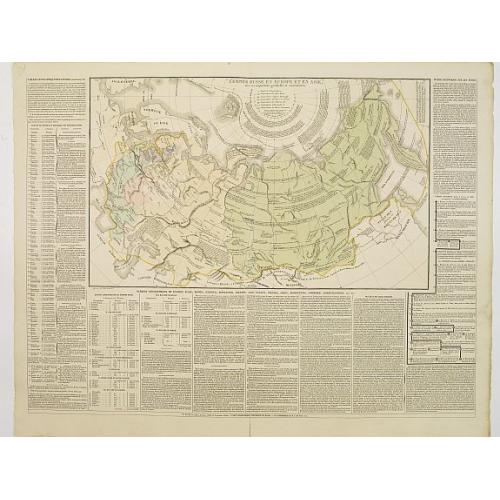 Old map image download for L'Empire Russe en Europe et en Asie avec ses acquisitions..