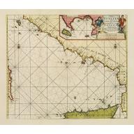 Old map image download for Paskaart der Zeekusten van Italien Tusschen Piombino en C. dell Arme Met de Noord-kust van 't Eylandt Sicilia..