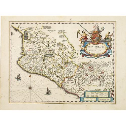 Old map image download for Nova Hispania et Nova Galicia.