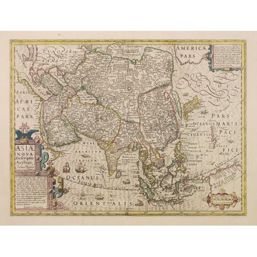 Old map image download for Asiae Nova Descriptio Auctore Jodoco Hondio.