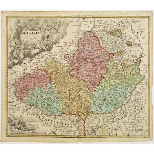 Old map image download for Tabula Generalis Marchionatus Moraviae..