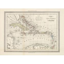 Antille od Indie Occidentali per il geografo T.Duvoteney.
