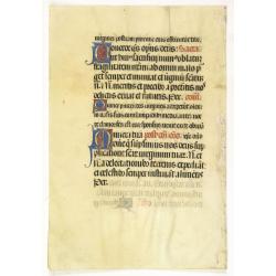 Leaf on vellum from a Missal.