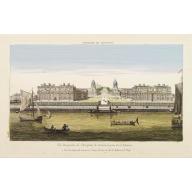 Vüe Perspective de l'Hospital de Greenwich prise de la Thamise.