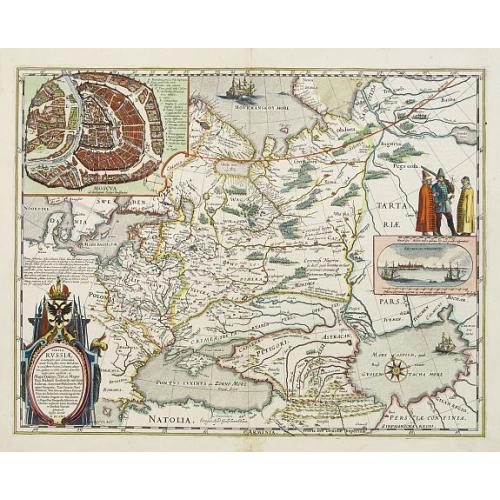 Old map image download for Tabula Russiae.