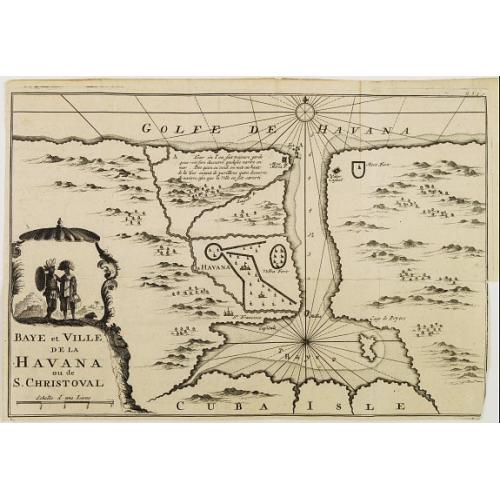 Old map image download for Baye et Ville de La HAVANA ou de S. CHRISTOVAL.