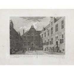 Image download for Gezicht van het Oost-Indisch-Huys, op de binnen plaats te zien, tot Amsterdam.