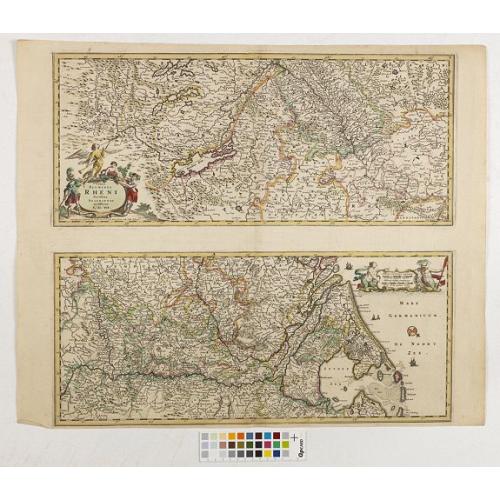 Old map image download for Totius Fluminis Rheni Novissima Descriptio. . .