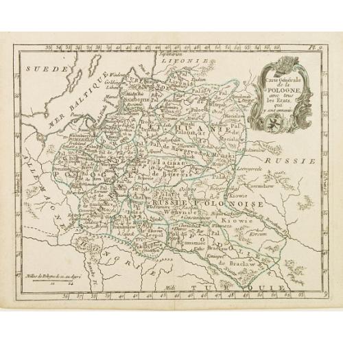 Old map image download for Carte de la Pologne avec tous les Etats, qui y son annexés.