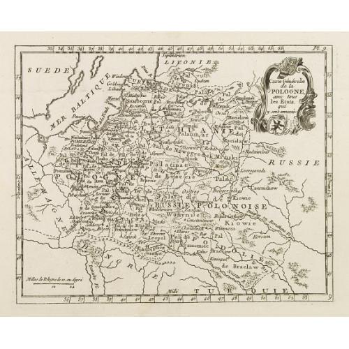 Old map image download for Carte de la Pologne avec tous les Etats, qui y son annexés.