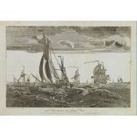 Old, Antique map image download for 108e. Vaisseaux en pleine Mer.